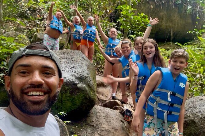 2 Tours in 1 Day: Rainforest Waterslides & Beach Tour w/Transport - Weather can change the plan
