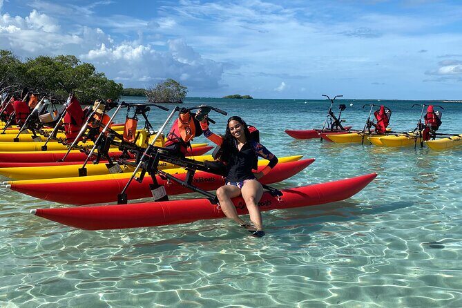 Adventure Chiliboats Waterbike in La Parguera - Price and value: $89 plus a federal reserve entry fee