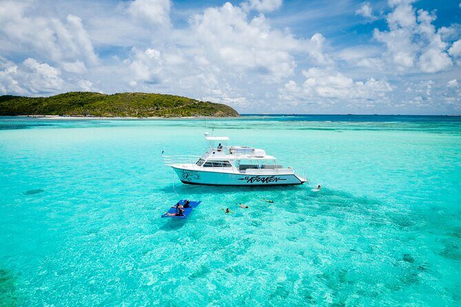 All Inclusive Snorkel and Slide Boat Tour: Icacos or Vieques - Lunch, rum drinks, and the onboard waterslide break