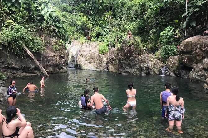 El Yunque Hike Adventure to Las Tinajas Waterfall from Fajardo - Tinajas Waterfall: Life Jacket Safety Meets Rock Slide Fun
