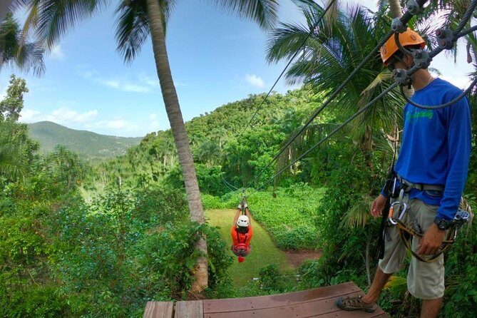El Yunque Ziplining in Puerto Rico - Stop 1: The ziplining circuit through El Yunque