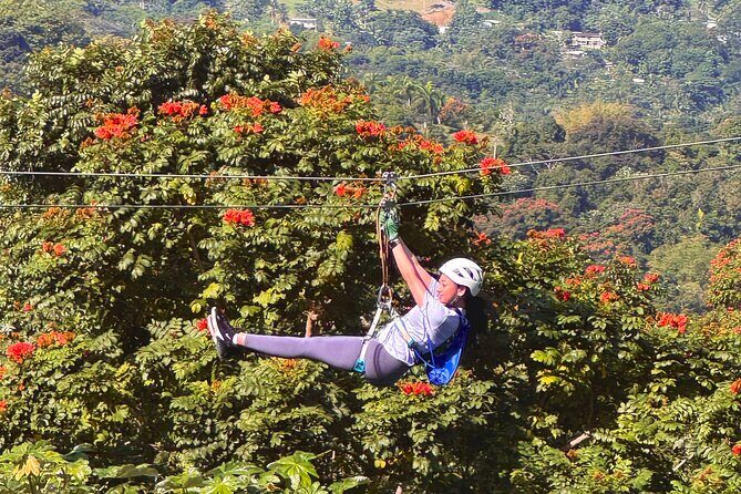 El Yunque Ziplining in Puerto Rico - Optional rock rappel: the twist that adds real variety