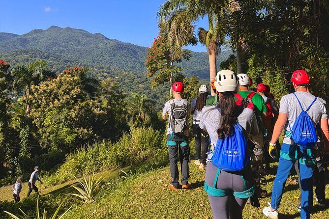 El Yunque Ziplining in Puerto Rico - The short rainforest hike and the snack break