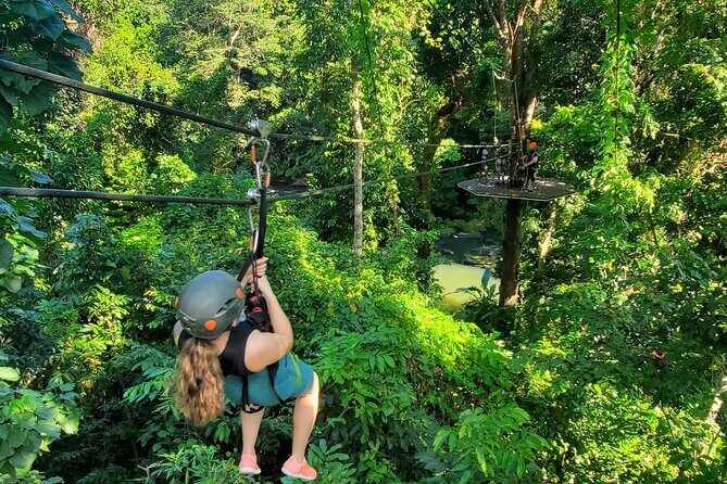 El Yunque Ziplining with River and Beach Visit - The Mameyes River part: cool off with a splash (if conditions allow)