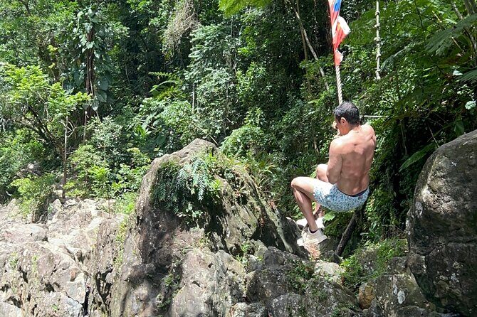 Explore El Yunque: Hiking, Swings & Waterslide (Small Group) - The second pool and the natural waterslide on volcanic rock