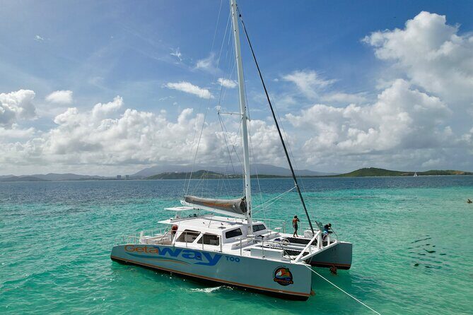 Icacos: Luxury Sailing Catamaran All Inclusive Beach and Snorkel - Comfort on a moving boat: shade, restrooms, seating, and what to pack