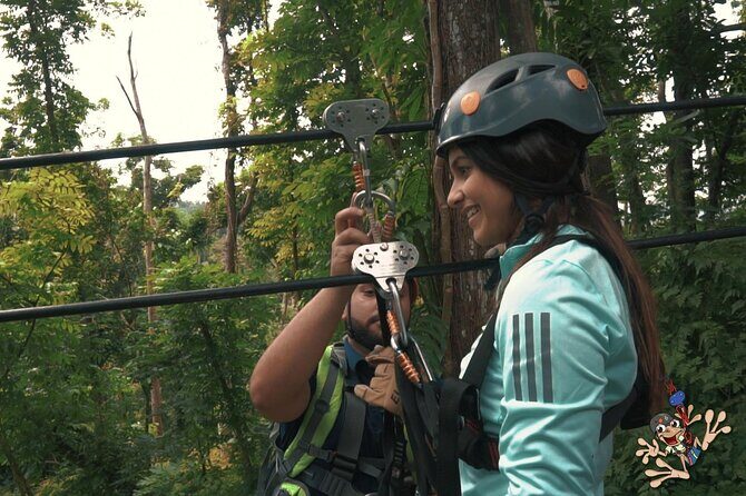 JungleQui Zipline Park at El Yunque National Forest - The circuit itself: 9 ziplines and 2 rappels in about 90 minutes