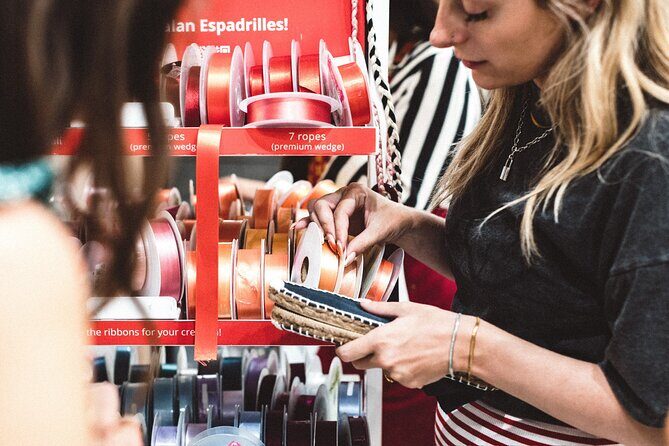 Make Authentic Espadrilles in San Juan - Stop 3: Stitching the Pair and Learning the Lacing Tricks