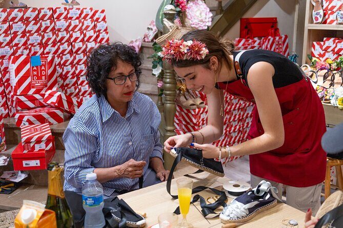 Make Authentic Espadrilles in San Juan - Stop 4: Champagne, Dancing, and Photos in Your Finished Shoes