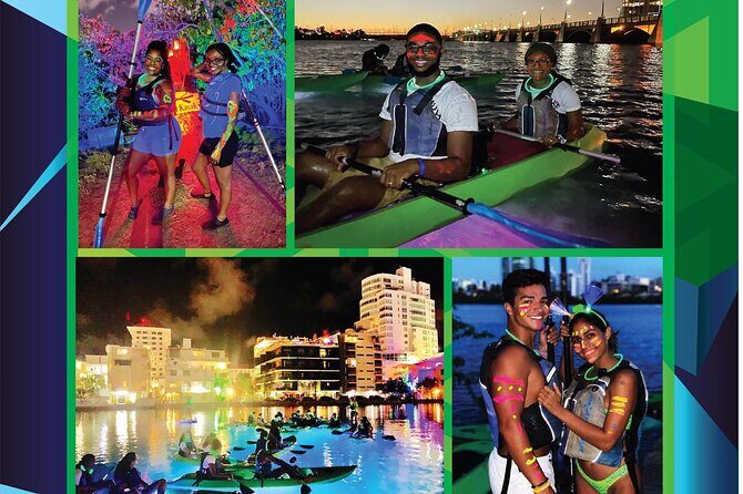 Night Kayak - Condado City Lights Tour - Stop 1: Laguna del Condado and the City-Lights Loop