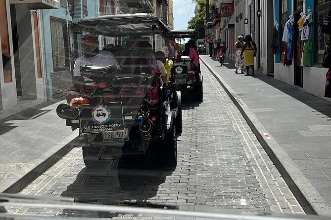 Old San Juan Golf Cart Exploration (Est. 2023) - Catedral Basilica, Umbrella Street, and the piña colada finale at La Barrachina