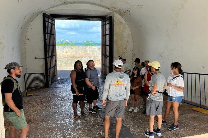 Old San Juan Historical Walk, Shopping, and Dining w/ Transport - The core walk: city gate to Old San Juan walls