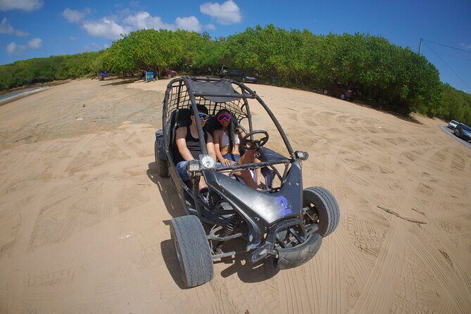 Piñones Beach Buggy + El Yunque Waterfall Adventure - Included extras that make the day easier: snacks, bottled water, and media pack