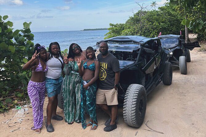 Private San Juan Beach Tour Can-Am UTV Experience Off Road - Stop 1: Isla Verde quick look at the beach-hotels strip