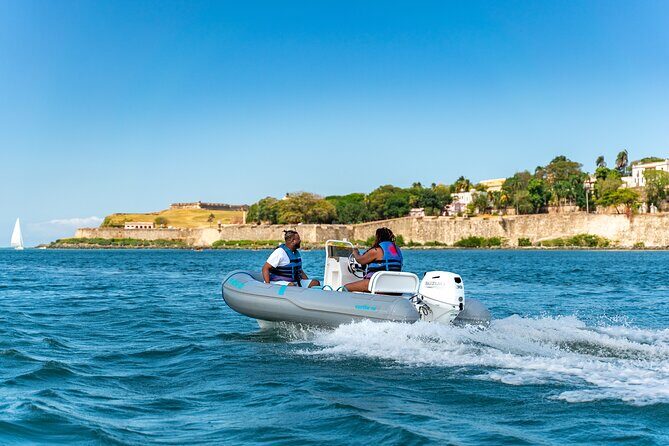 San Juan Mini Boat Tour - Driving a 13 inflatable in San Juan Bay: what that feels like