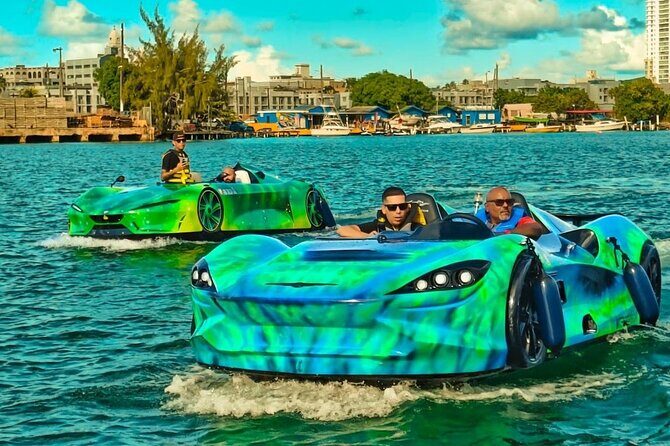 San Juan PR Watersports Car Rental Green McLaren - Jet Cars on San Juan Bay: Why This Feels Like Two Sports at Once