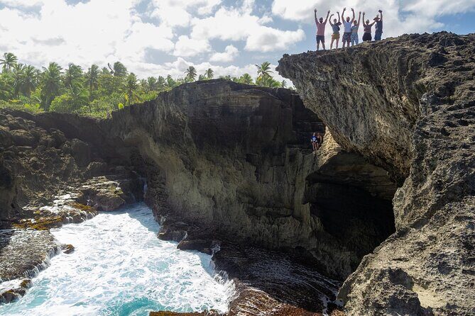 Taino Indian Cave, Arecibo Hike and Beach Tour from San Juan - La Poza del Obizpo beach stop: warm, clear water and an easy finish